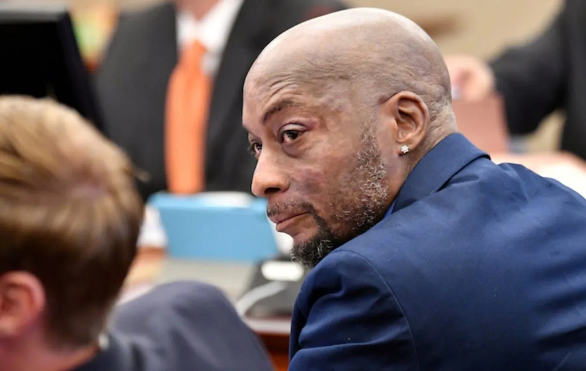 Plaintiff DeWayne Johnson looks on at the start of the Monsanto trial in San Francisco, Calif., on July, 9, 2018. (Josh Edelson/Pool via Reuters)