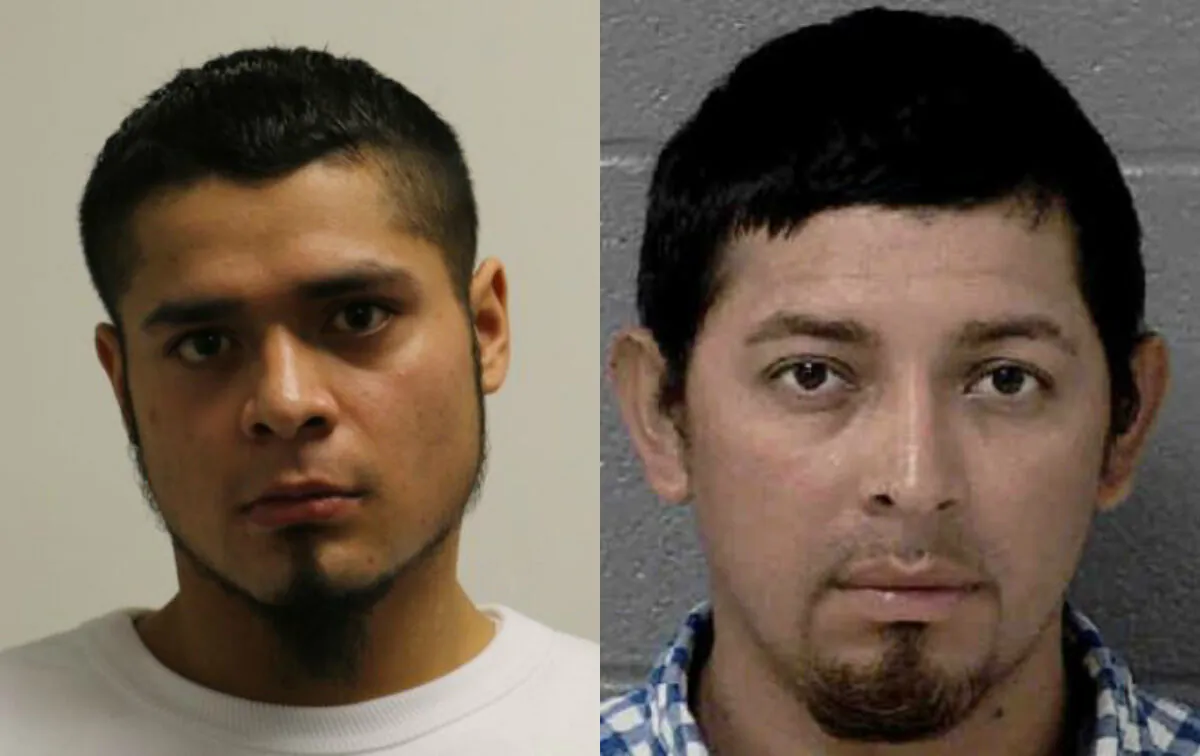 Kevin Torres, 25, left, and Jose Moises Blanco, 30. (Freeport Police Department; Mecklenburg County Sheriff's Office)
