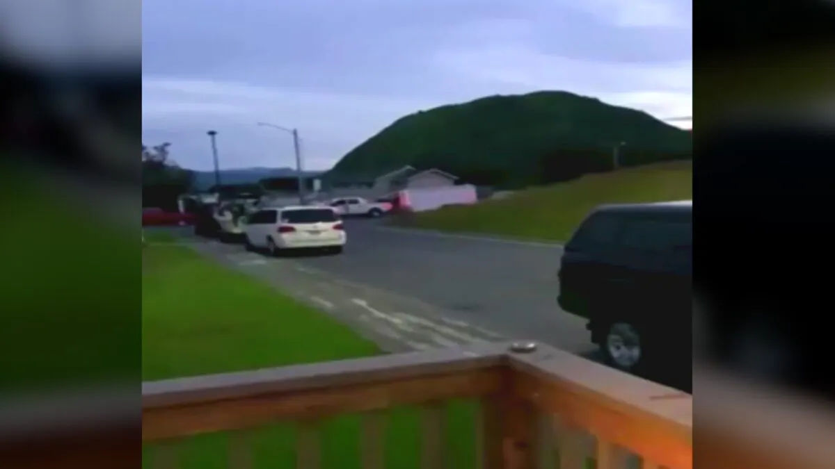 A street in Kodiak, Alaska as residents brace for the impact of a 7.8 magnitude earthquake on July 22, 2020. (Timothy Daughterty via Reuters)