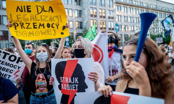 protest istanbul convention Warsaw, Poland