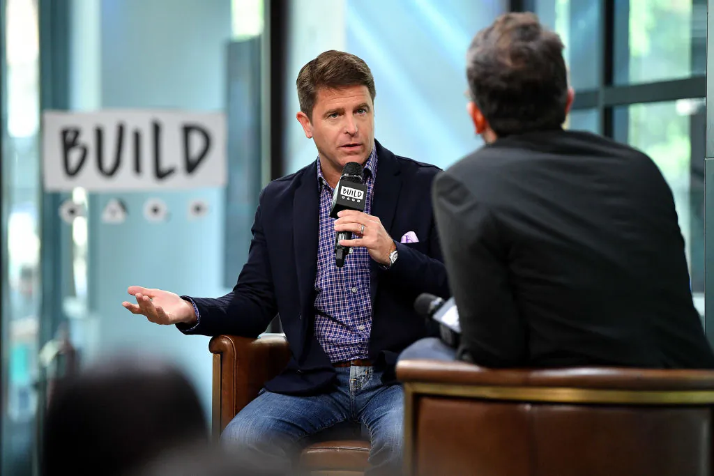 Brad Thor interviewed in New York in 2017. (Dia Dipasupil/Getty Images)