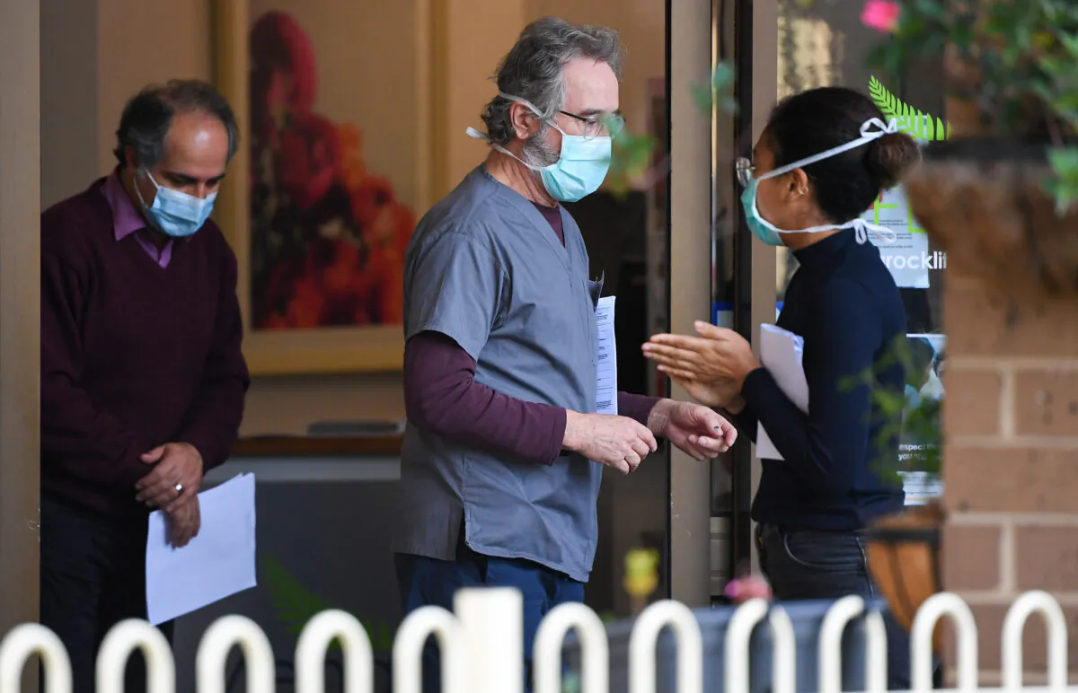 Australian Menarock Life aged care facility, in the Melbourne suburb of Essendon on July 14, 2020, (William West/AFP via Getty Images)