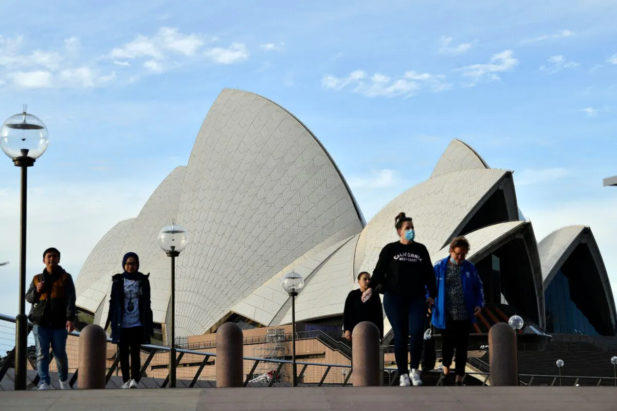 Sydney Opera House, NSW, Australiaon July 22, 2020. (Saeed Khan/AFP via Getty Images)