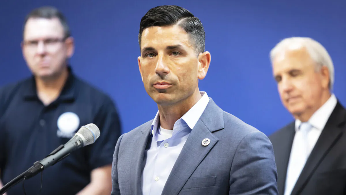 Chad Wolf, acting Secretary of Homeland Security, speaks during a press conference relating hurricane season updates at the Miami-Dade Emergency Operations Center in Miami, Fla. on June 8, 2020. (Eva Marie Uzcategui/Getty Images)