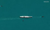 Iran Moves Mock-Up US Carrier to Mouth of Gulf: Satellite Images