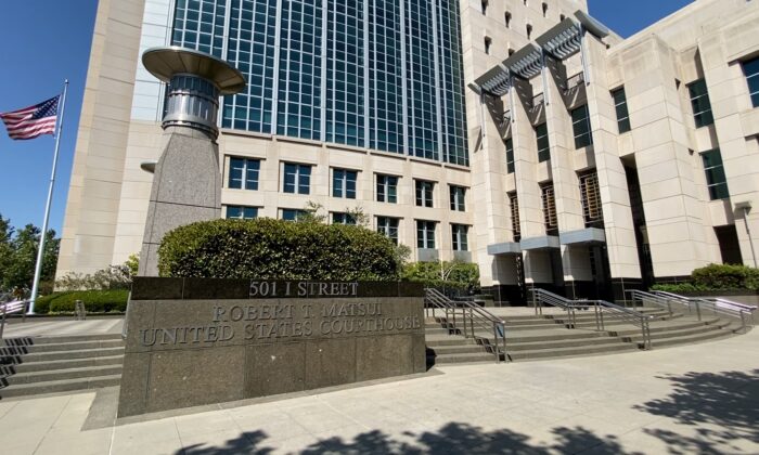 The Robert T. Matsui United States Courthouse (Eastern District of California) in Sacramento, Calif., on July 27, 2020. (Rui Xu/The Epoch Times)