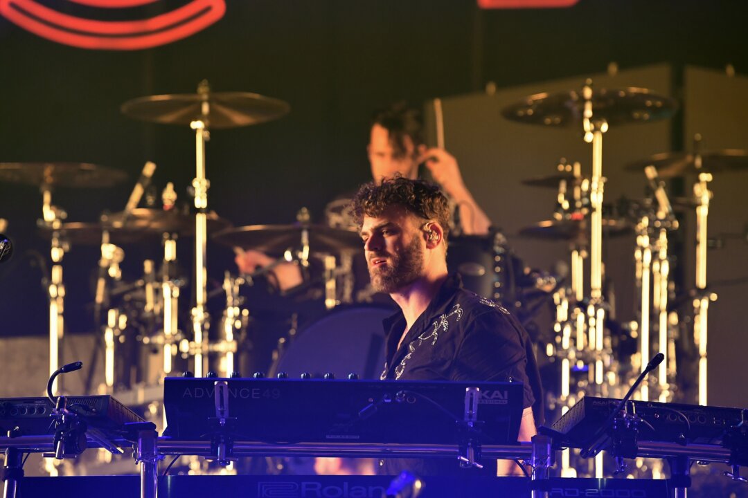 In this Jan. 29, 2020, file photograph, Alex Pall of The Chainsmokers performs at a concert in Miami Beach, Fla. (Dimitrios Kambouris/Getty Images for Pandora)