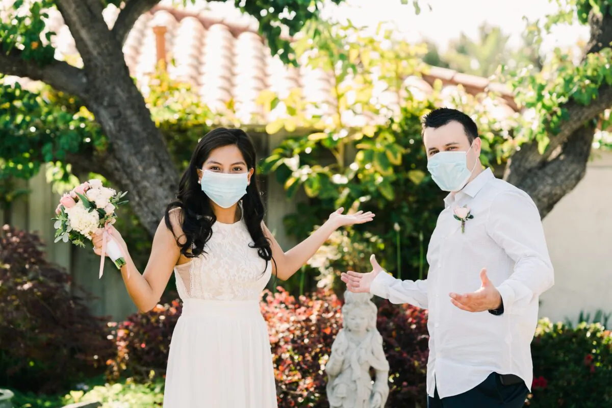 Brad and Yvette had a more intimate ceremony than imagined for their wedding on May 23, 2020. (Jim Kennedy Photography)