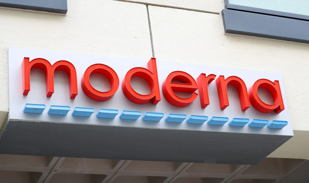 A view of Moderna headquarters in Cambridge, Massachusetts, on May 08, 2020. (Maddie Meyer/Getty Images)