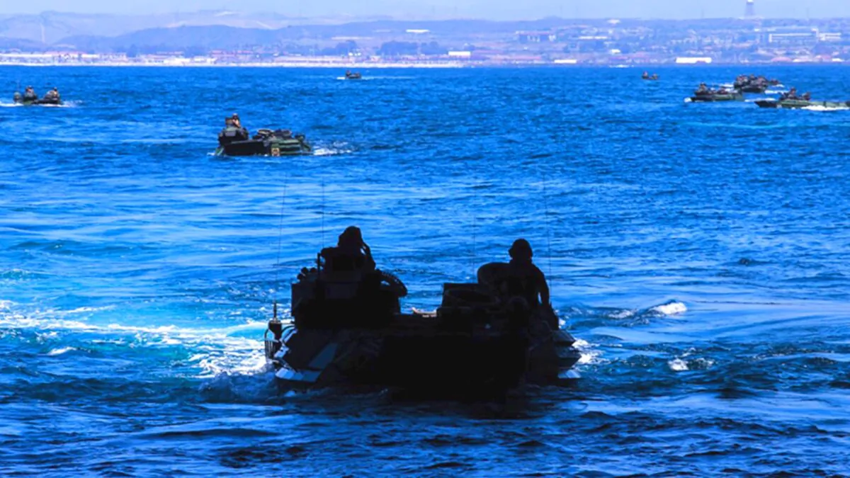 At least 1 Marine has died and 8 others are missing after an accident involving an amphibious vehicle off the coast of Southern California on July 30, 2020. (Staff Sgt. Kassie McDole/U.S. Marine Corps)