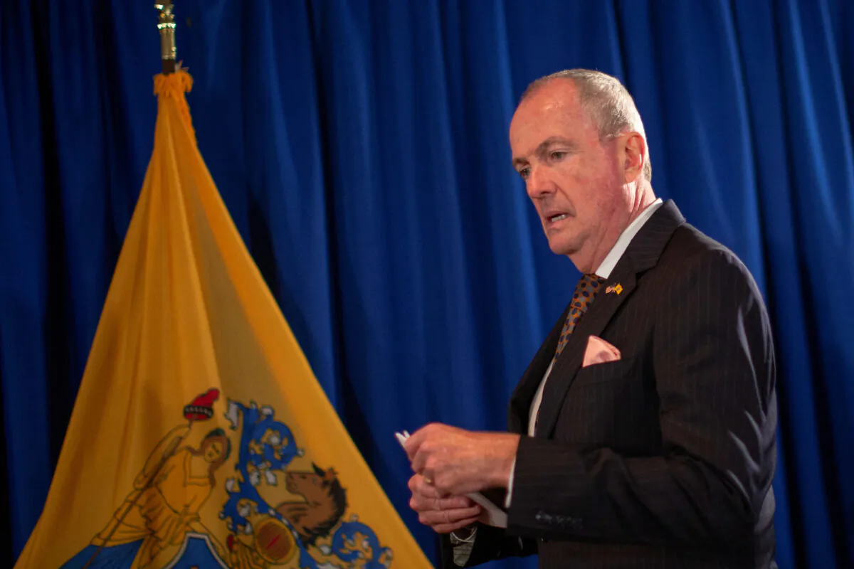 New Jersey Governor Phil Murphy arrives to speak during a news conference in Trenton, N.J., on Sept. 12, 2019. (Eduardo Munoz/Reuters)
