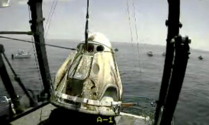 NASA Astronauts Splash Down After Journey Home Aboard SpaceX Capsule