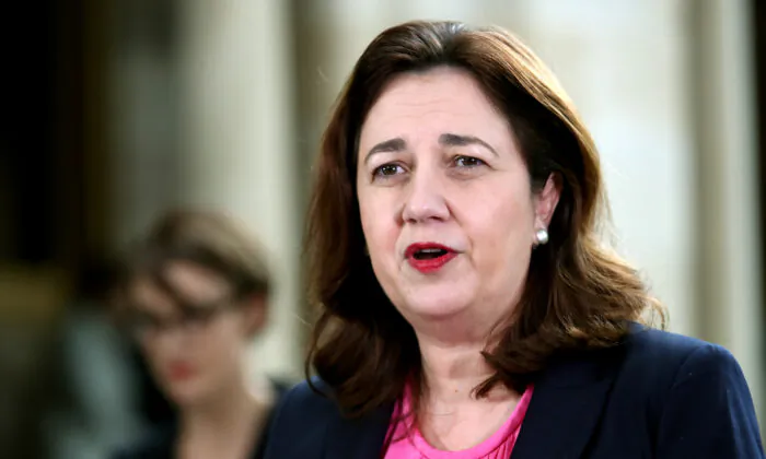 Queensland Premier Annastacia Palaszczuk speaks during a press conference in Brisbane, Australia on June 16, 2020. (Jono Searle/Getty Images)