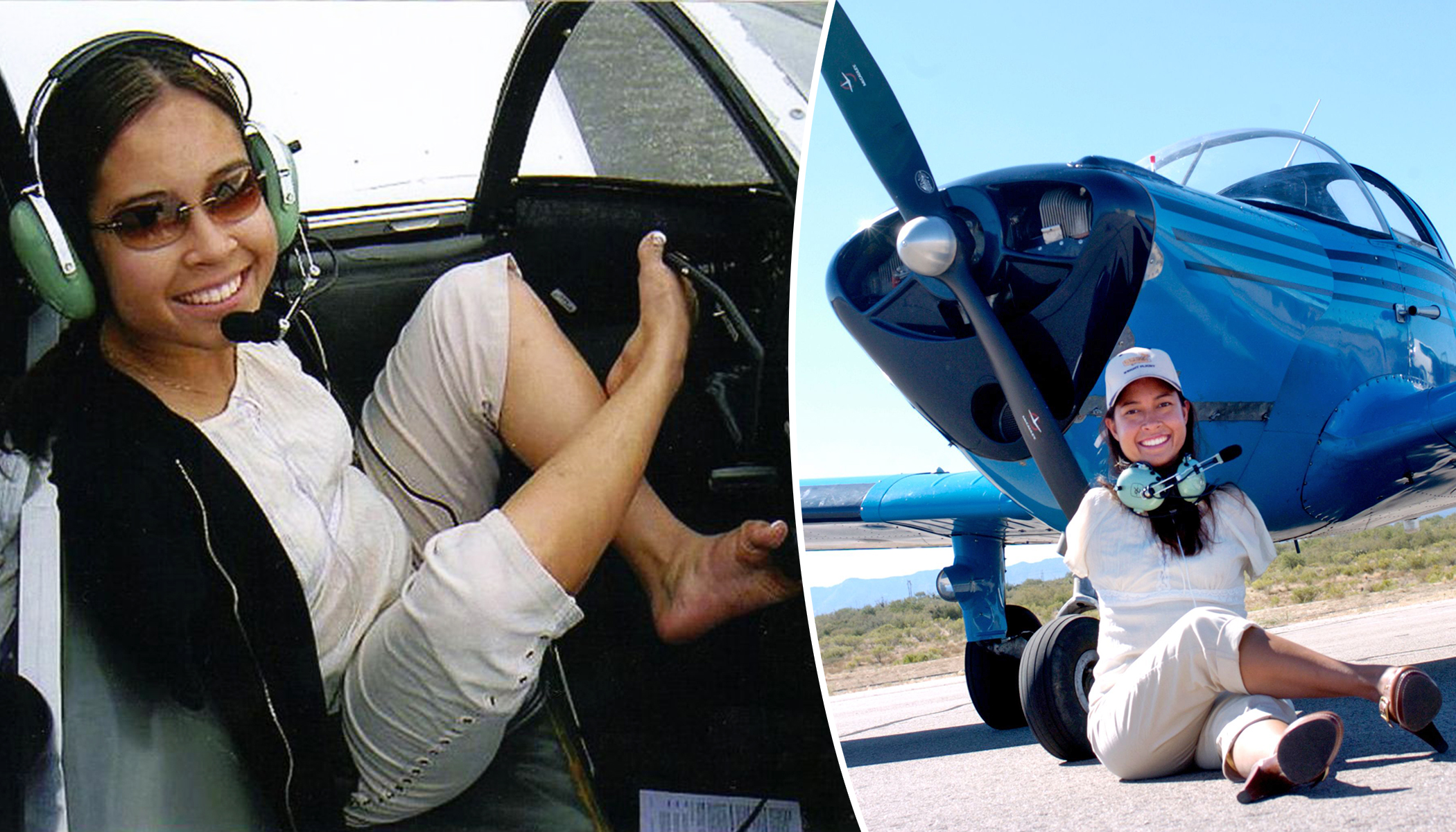 She flies planes. Help for pregnant women to Fly on an Airplane.