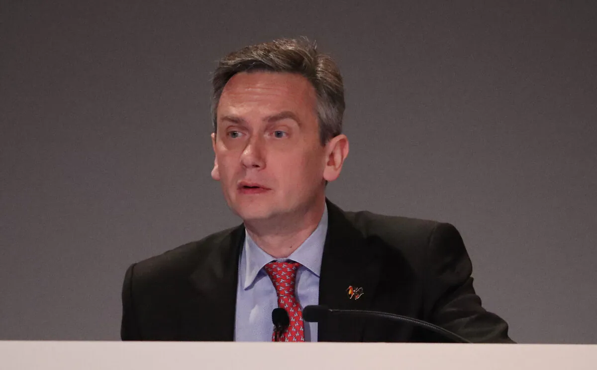 Jean-Sebastien Jacques,
CEO of Rio Tinto Group, Rio Tinto Annual General Meeting in Melbourne, Australia on May 2, 2018. (Scott Barbour/Getty Images)