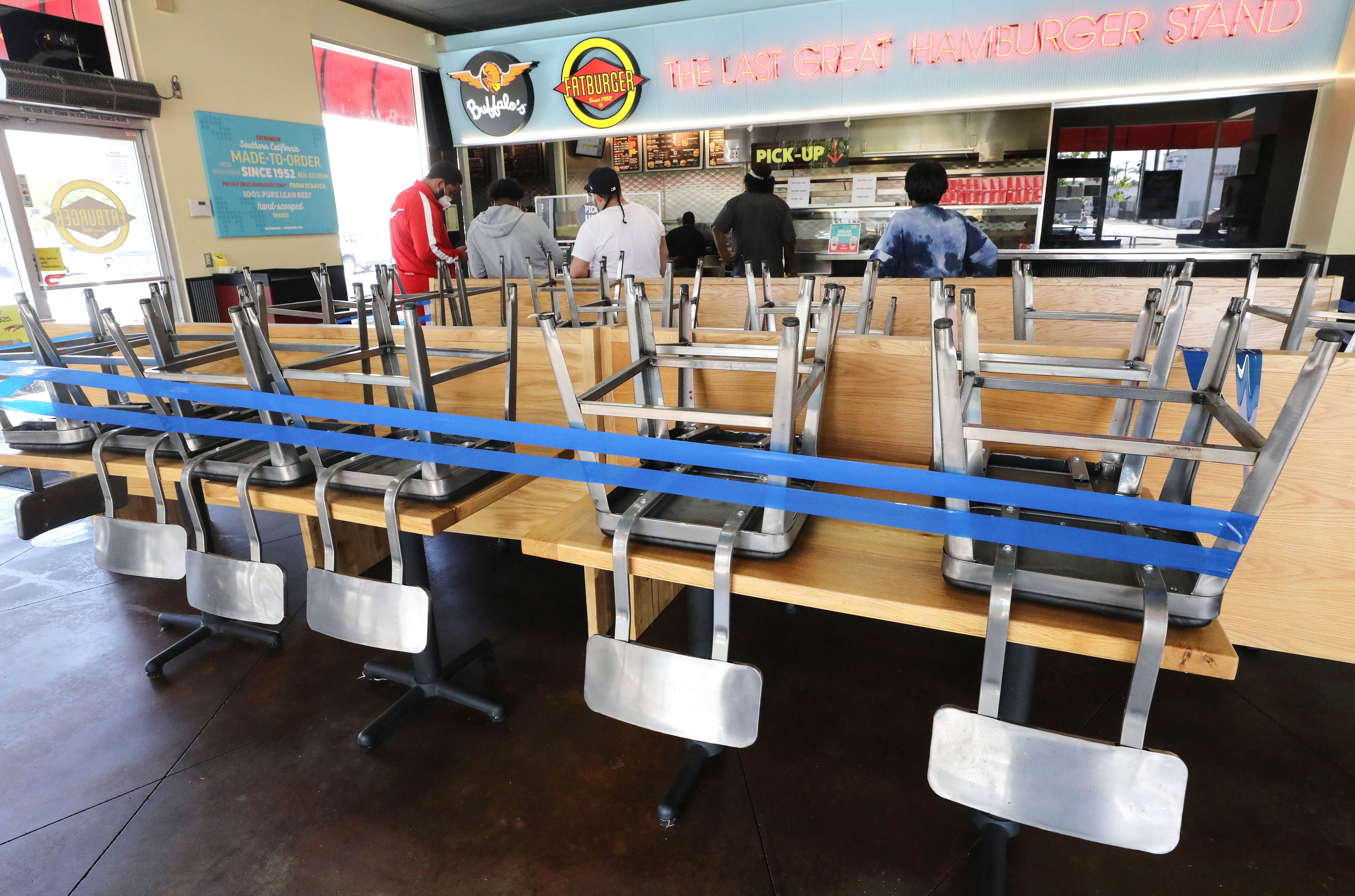 at a Fatburger restaurant