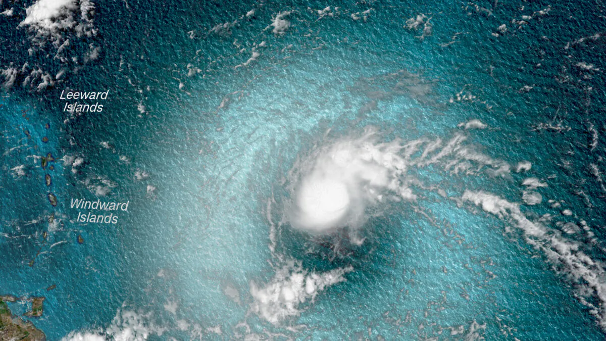 Tropical Storm Josephine on Aug. 13, 2020. (CNN Weather)