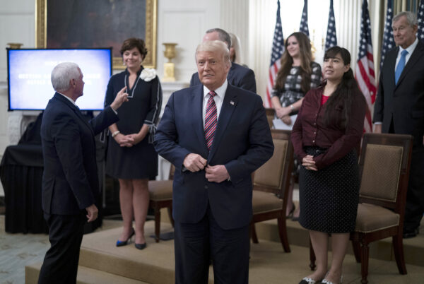 Trump at meeting