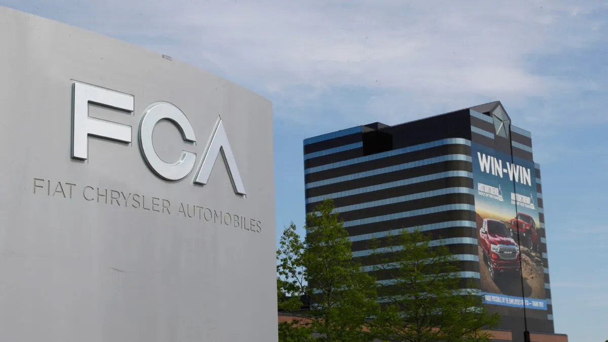 The Fiat Chrysler Automobiles world headquarters in Auburn Hills, Mich., on May 27, 2019. (Paul Sancya/AP Photo)