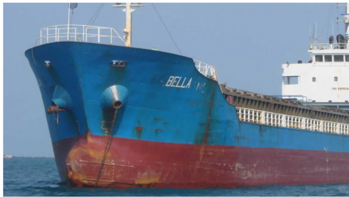 The M/T Bella in a file photo. (Department of Justice)