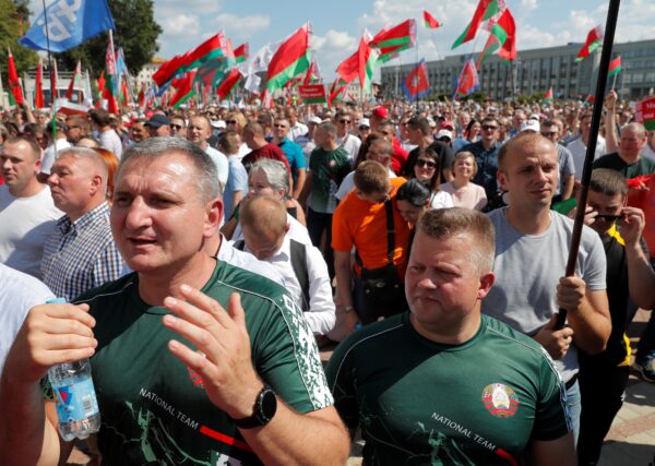 Belarus Lukashenko rally
