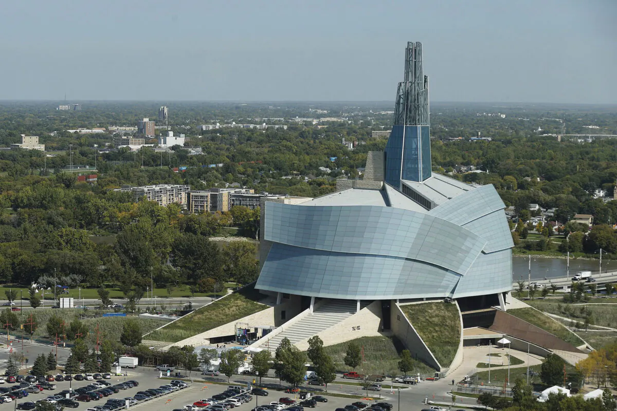 The Canadian Museum for Human Rights in Winnipeg in a file photo. (THE CANADIAN PRESS/John Woods)