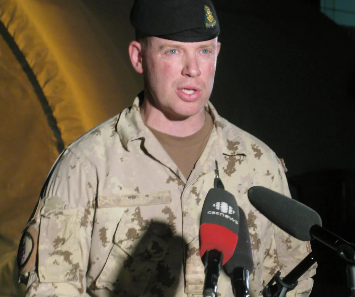 A new report commissioned by Canada's veterans' ombudman's office says the watchdog's current limited authority and lack of independence from the government is hindering its ability to help those who have served in uniform. Lt.-Col. Craig Dalton, then-chief of staff for Task Force Kandahar, tells reporters in Kandahar, Afghanistan, that Canada has given command of Kandahar city to the U.S. on July 15, 2010. (The Canadian Press/Bill Graveland)