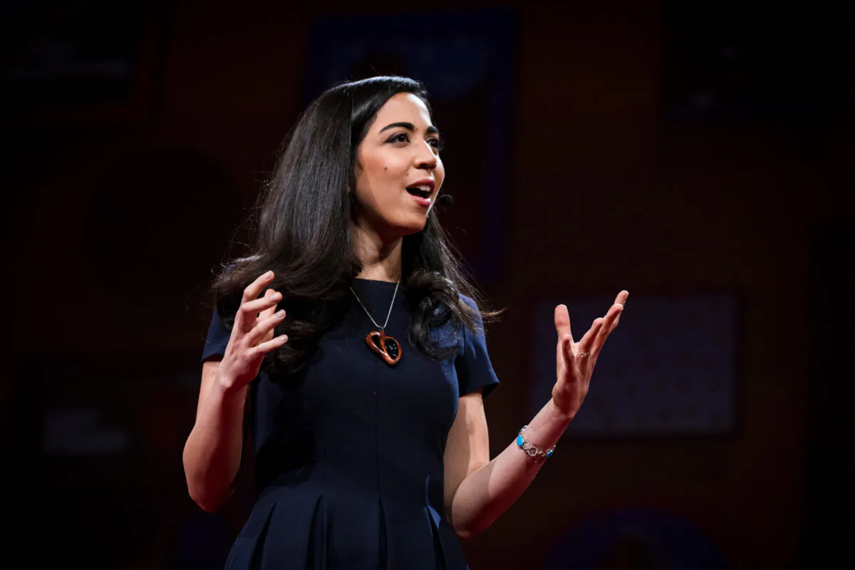 Esfahani Smith delivered a TED talk, “There’s More to Life Than Being Happy," that has been viewed more than 9 million times. (Bret Hartman /TED)