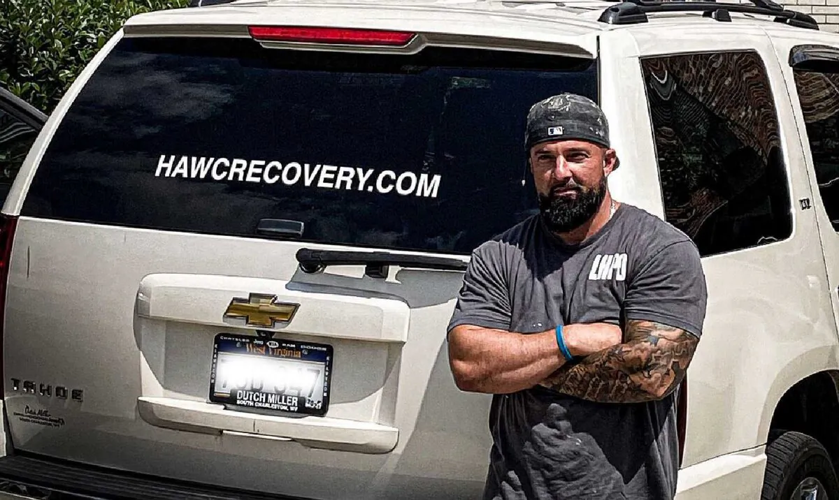 Craig Hettlinger stands in front of the Huntington Addiction Wellness Center he founded to help bridge the gap in the recovery community. (Craig Hettlinger)