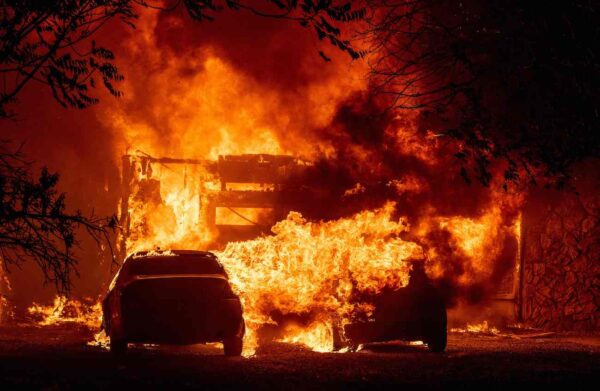 fire in california