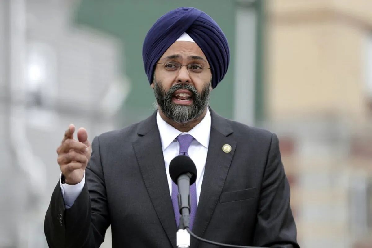 New Jersey Attorney General Gurbir Grewal speaks during a news conference in Newark, N.J., in a 2018 file photograph. (Julio Cortez/AP Photo)