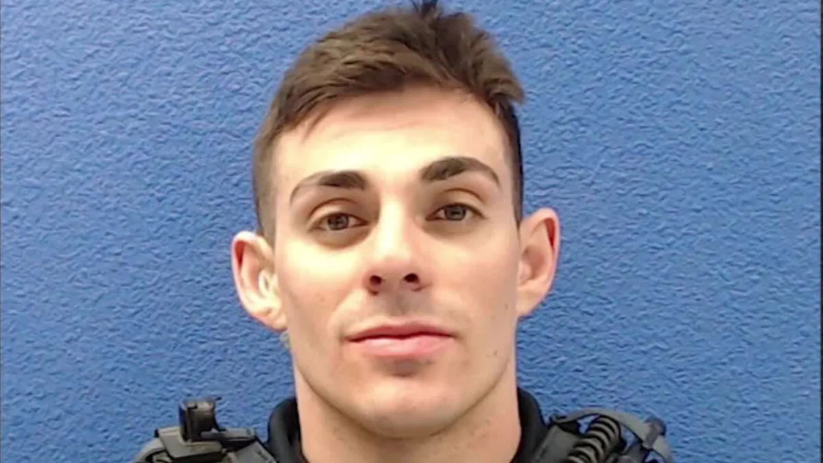 Former Las Cruces, New Mexico, police Officer Christopher Smelser is charged with second-degree murder. (La Cruses Police Department)