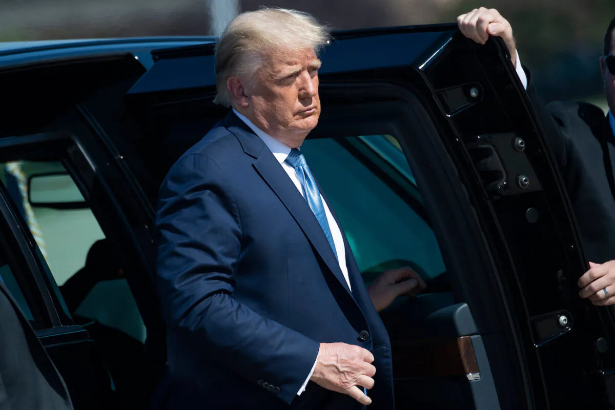 President Donald Trump walks to Air Force One at Andrews Air Force Base in Maryland, on Aug. 18, 2020. (Brendan Smialowski/AFP via Getty Images)