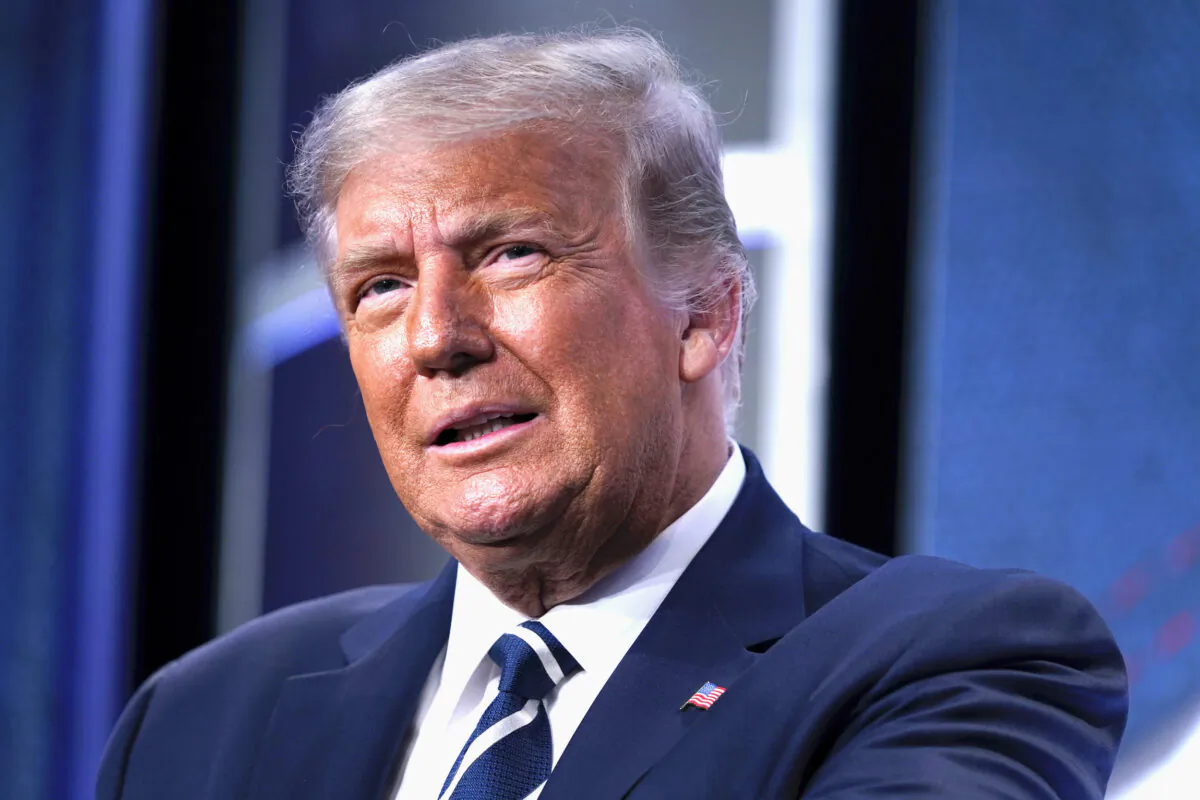 President Donald Trump speaks to the 2020 Council for National Policy Meeting, in Arlington, Va., on Aug. 21, 2020. (Evan Vucci/AP Photo)