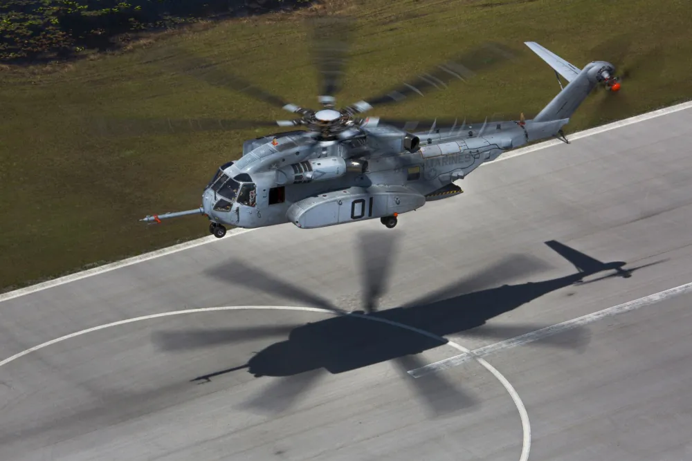 The CH-53K King Stallion flies a test flight in West Palm Beach, Fla., on March 22, 2017. (U.S. Marine Corps/Lance Cpl. Molly Hampton)