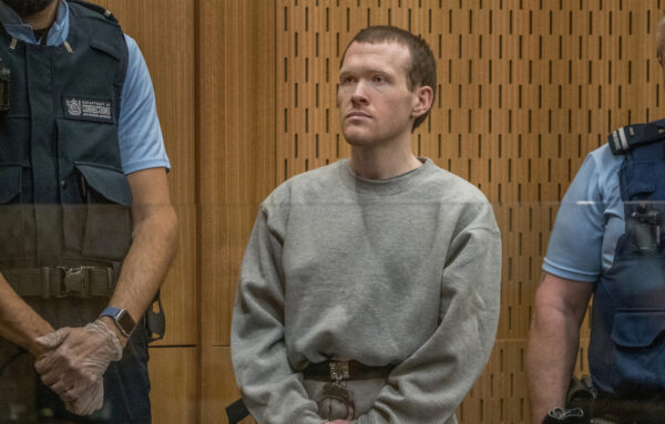 Brenton Tarrant is seen during his sentencing