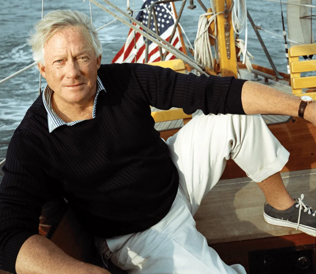 Author Ted Bell at sea. (Courtesy of Ted Bell)