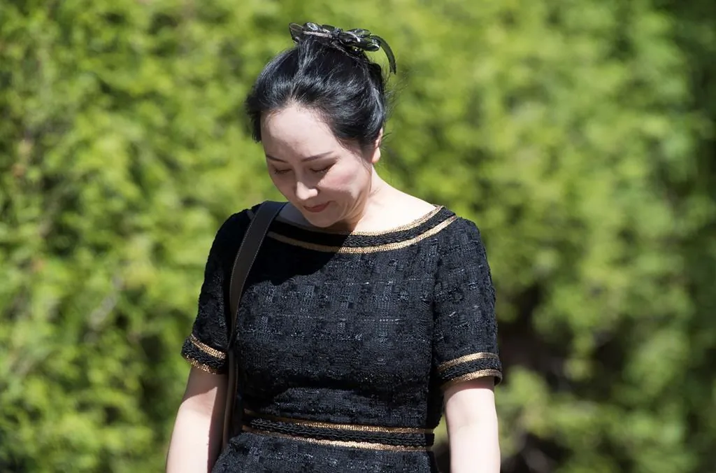 Meng Wanzhou, chief financial officer of Huawei, leaves her home to go to B.C. Supreme Court in Vancouver on May 27, 2020. The legal team for a Huawei executive facing extradition to the United States has lost its battle to have the contents of six confidential documents released to them. Meng Wanzhou's defence team argued in Federal Court that the redacted documents would support its position that Meng suffered an abuse of process during her arrest at Vancouver's airport in 2018. (Jonathan Hayward/The Canadian Press)