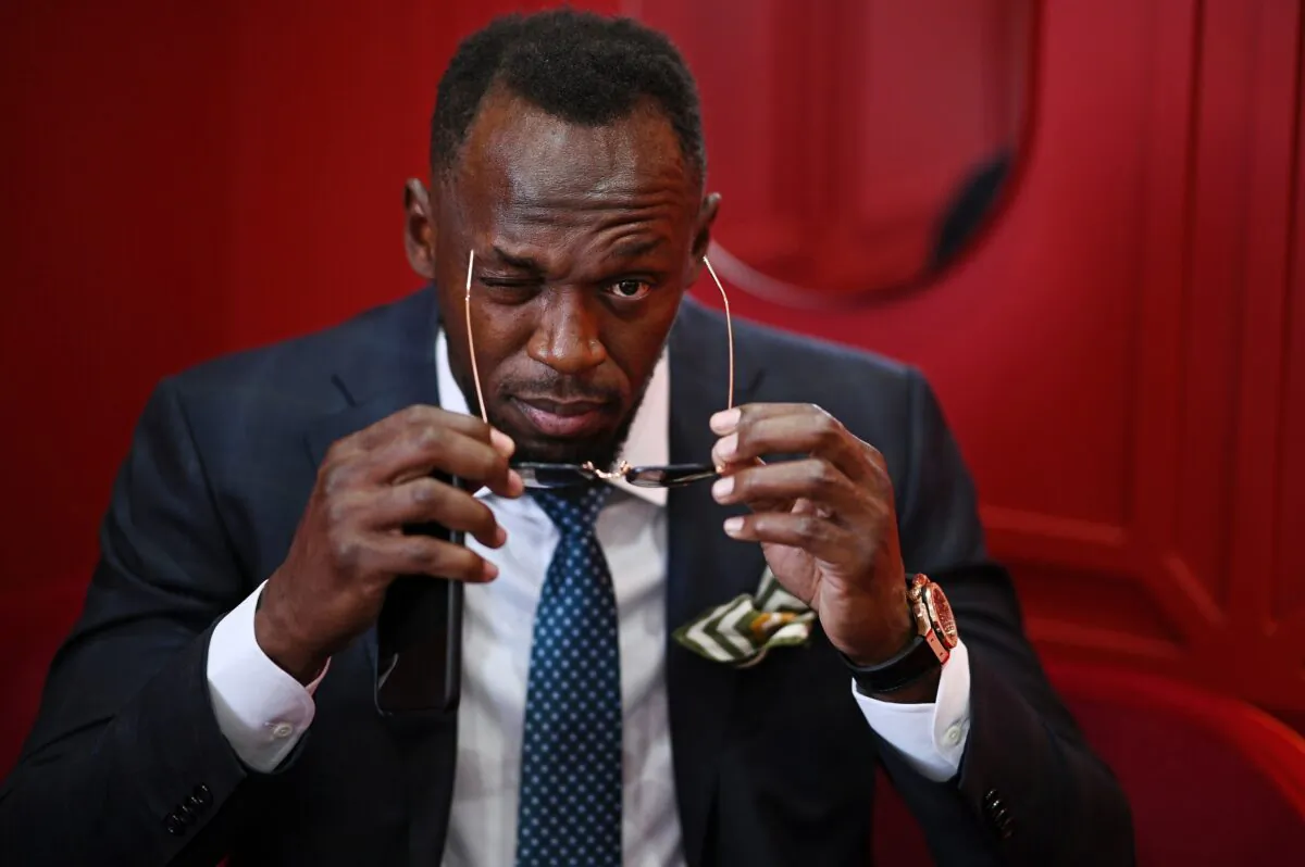 Usain Bolt attends Melbourne Cup Day at Flemington Racecourse in Melbourne, Australia on Nov. 5, 2019. (James Gourley/Getty Images)
