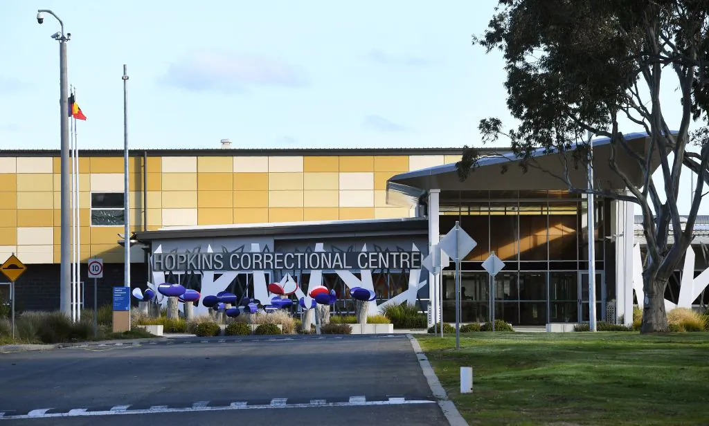 A photograph taken on August 21, 2019 shows the Hopkins Correctional Centre, a prison located on the outskirts of the small regional Victoria town of Ararat, some 200 kilometres west of Melbourne. (William WEST/ Getty Image)