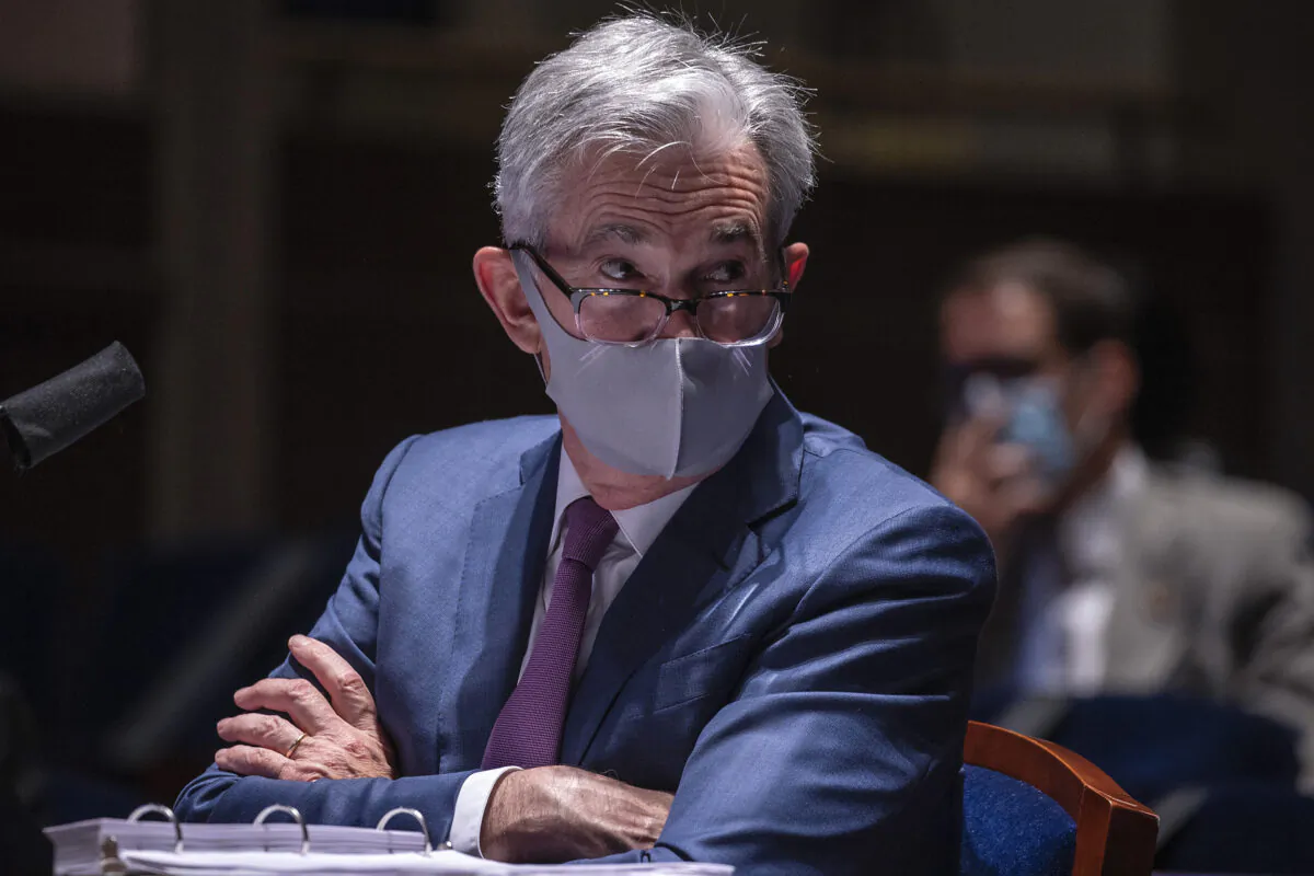 Federal Reserve Chair Jerome H. Powell testifies before Congress on June 30, 2020. (Tasos Katopodis/Getty Images)