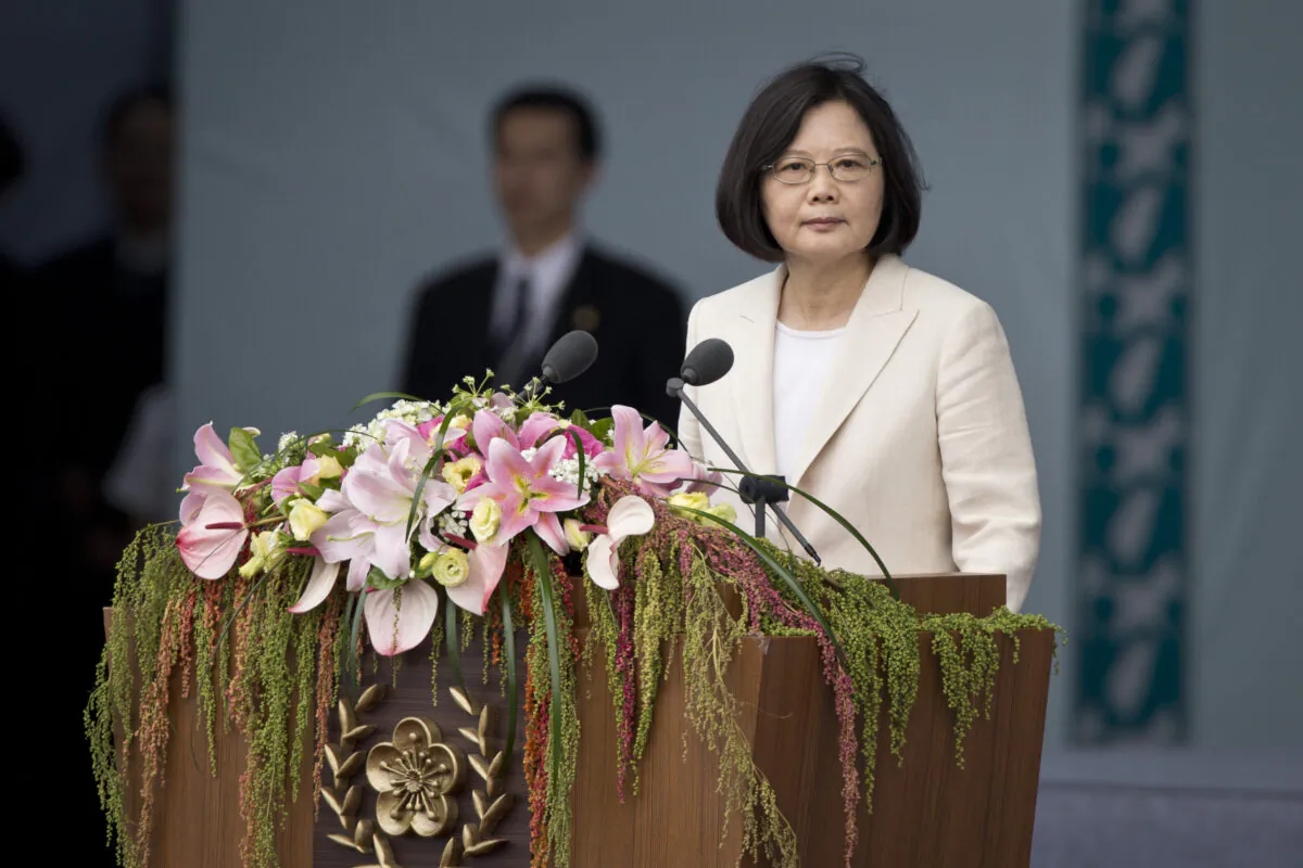 Taiwan President Tsai Ing-wen a speech on May 20, 2016 in Taipei, Taiwan. (Ashley Pon/Getty Images)