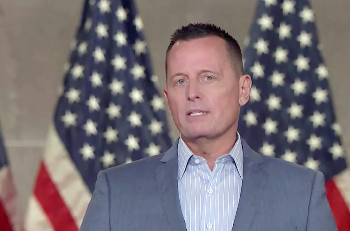 Former Acting Director of National Intelligence and current Republican National Committee senior advisor Richard Grenell addresses the virtual Republican National Convention on Aug. 26, 2020. (Courtesy of the Committee on Arrangements for the 2020 Republican National Committee via Getty Images)