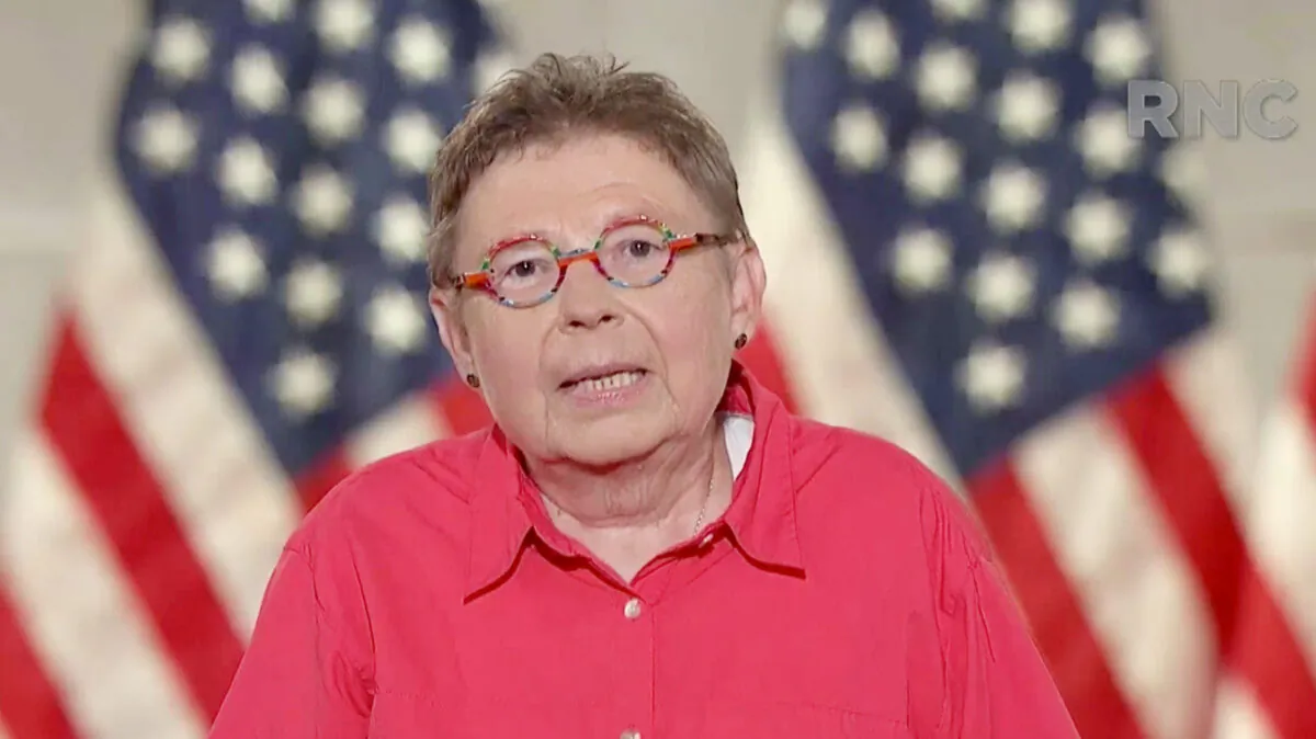 In this screenshot from the RNC’s livestream of the 2020 Republican National Convention, Debbie Flood, President of architectural hardware and castings manufacturer Melron Corp., addresses the virtual convention on Aug. 27, 2020. (Photo Courtesy of the Committee on Arrangements for the 2020 Republican National Committee via Getty Images)