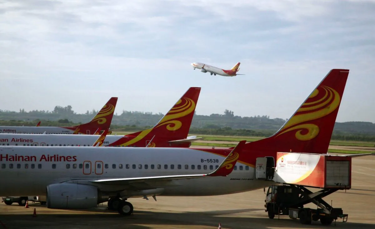 China's Hainan Airlines at Haikou airport in south China's Hainan Srovince on June 12, 2014. (AFP via Getty Images)