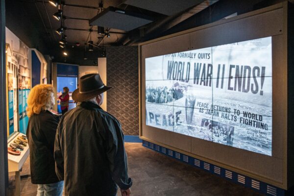 visitors at an exhibit_