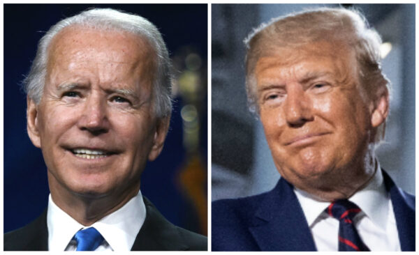 Biden and Trump at conventions