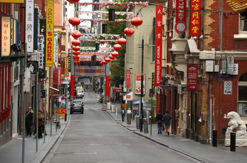 China Town in Little Bourke Street is seen on March 22, 2020 in Melbourne, Australia. (Robert Cianflone/Getty Images)
