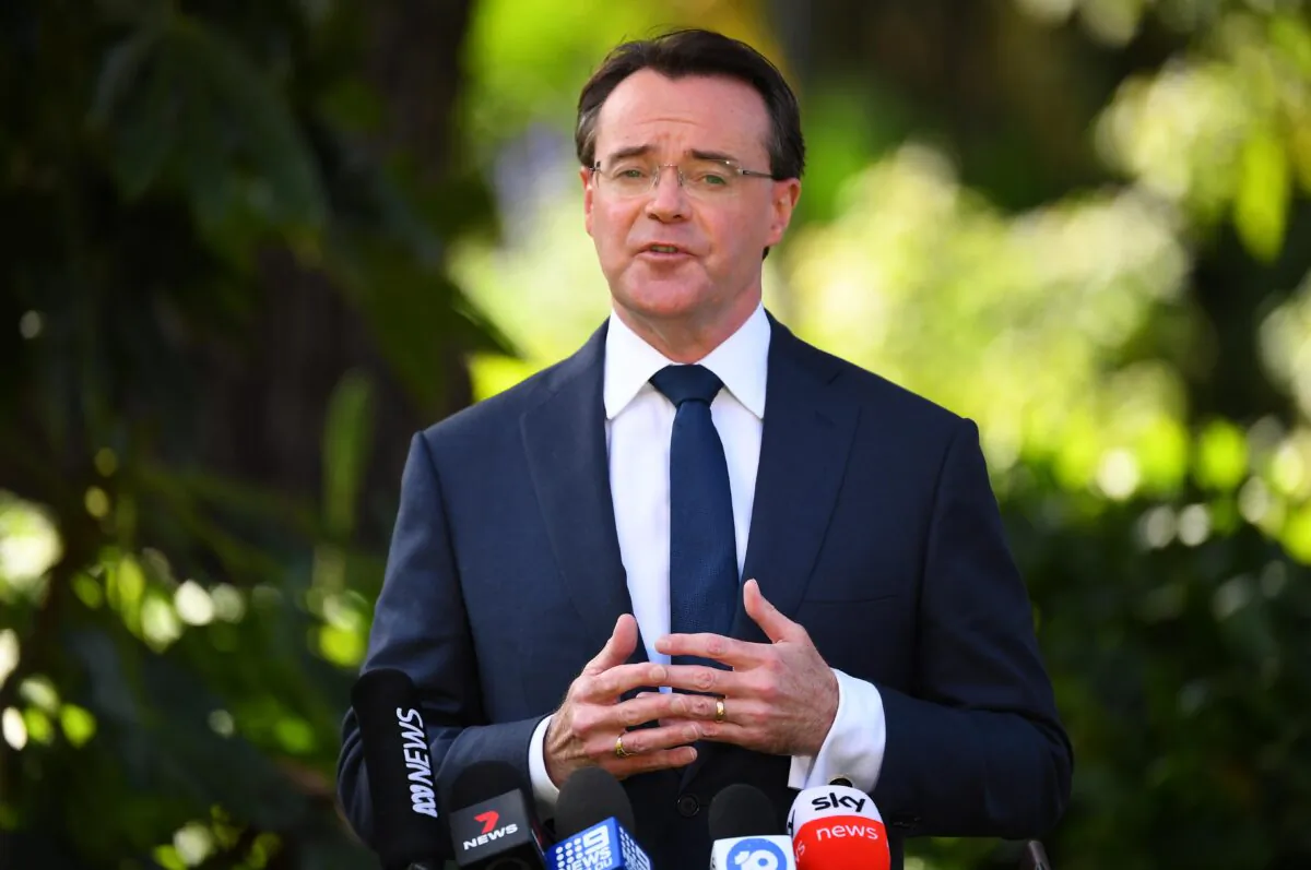 Victorian Opposition Leader Michael O'Brien addresses the media during a press conference at Parliament House in Melbourne, August 24, 2020. Senior federal government MPs have been linked to branch-stacking allegations within the Victorian Liberal party. (AAP Image/James Ross) NO ARCHIVING