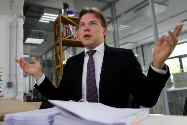 Lawyer Maxim Znak, a member of the opposition Coordination Council